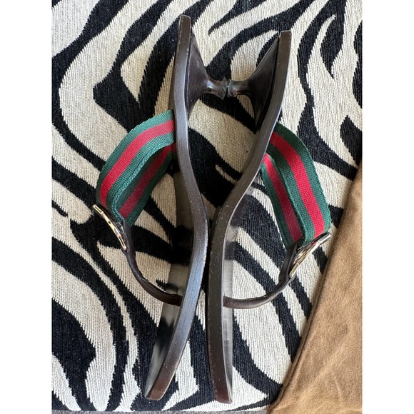 Gucci low kitten heel sandals, size 7, comes with dust bag - Picture 4 of 12